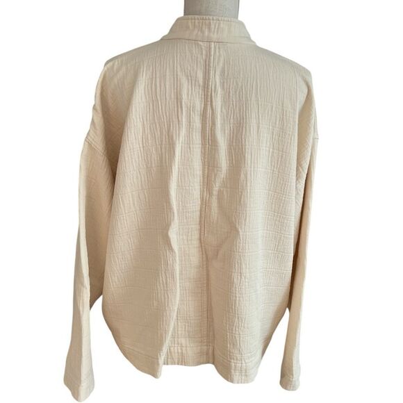 Eileen Fisher Mandarin Cream/Neutral Jacket Size XL - Picture 8 of 9
